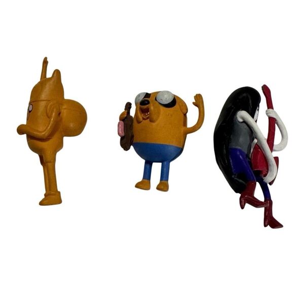 Adventure Time Jake, Marceline & Finn Figures Jazwares 2 Inch Figure lot - Picture 1 of 7